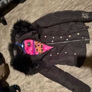 Black Fox and Swarovski Crystal Bogner coat